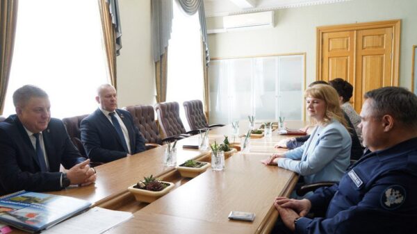 Губернатор Александр Богомаз провёл встречу с заместителем руководителя Федерального казначейства Александром Демидовым