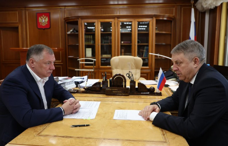 На рабочей встрече с Заместителем Председателя Правительства РФ Маратом Шакирзяновичем Хуснуллиным обсудили текущую ситуацию в регионе