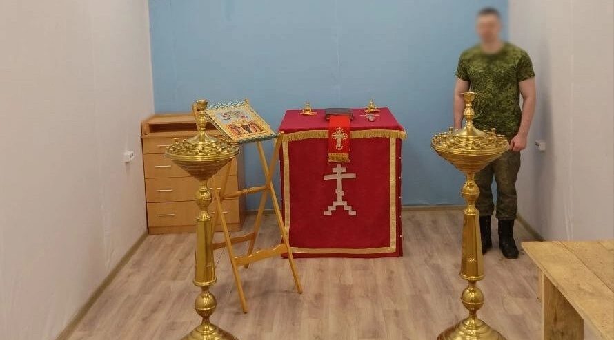 В климовском приграничье организовали блиндажный храм