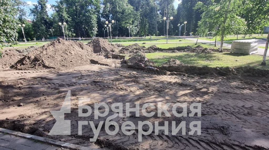 В Брянской роще Лесные сараи готовят площадку под памятник пограничникам