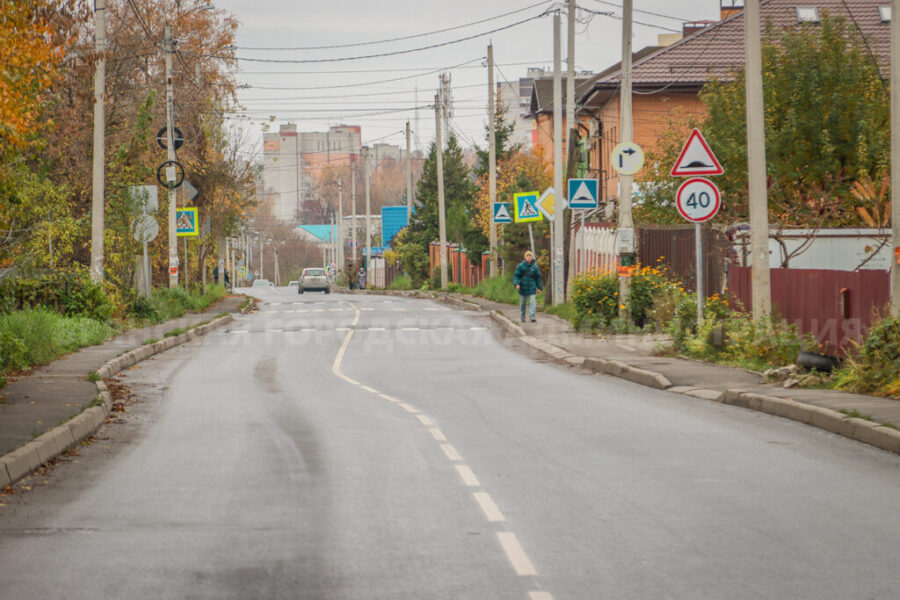В Брянске на улице Малыгина появились четыре новых пешеходных перехода
