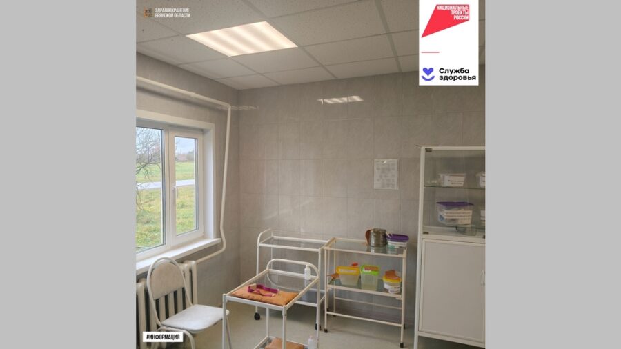 В Почепском районе Брянской области капитально отремонтировали фельдшерско-акушерский пункт