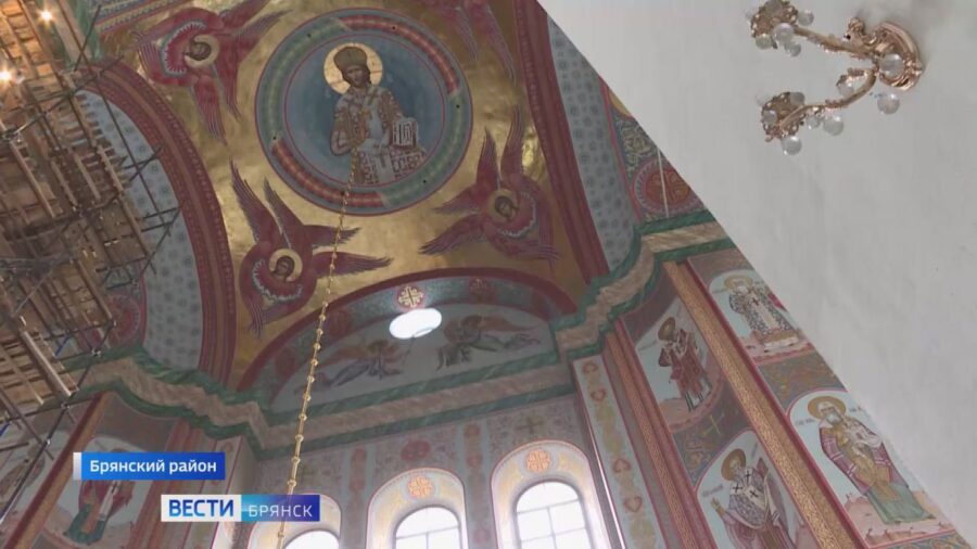 В Свенском мужском монастыре начали роспись алтаря главного собора Успения Пресвятой Богородицы