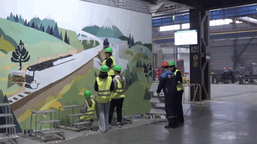 Брянские предприятия украсили стены тематическими муралами в рамках технофорума «АртПром»