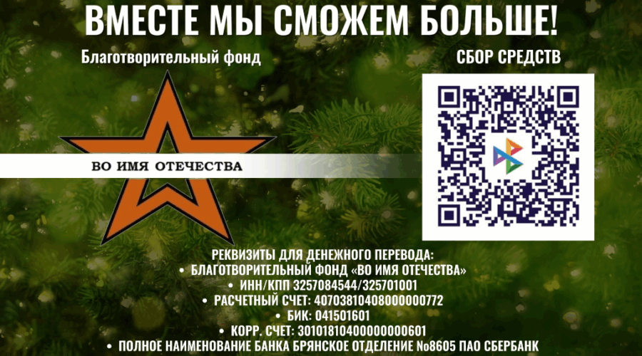 Брянцы присоединились к новогодней акции для защитников Отечества