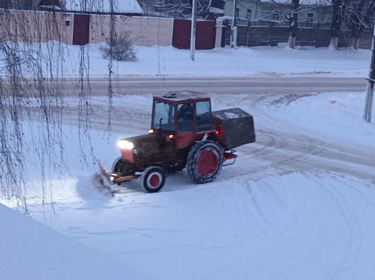 в Климово наступает настоящая зима