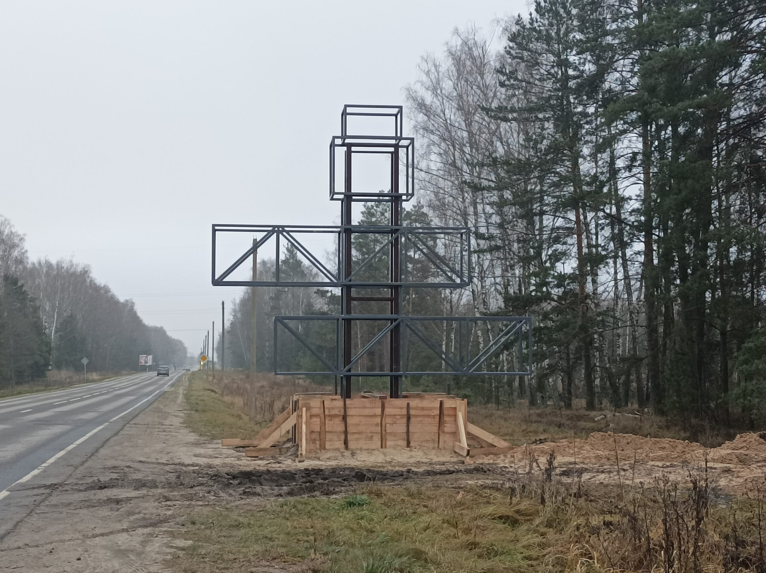 На въезде в поселок Климово установят новую стелу