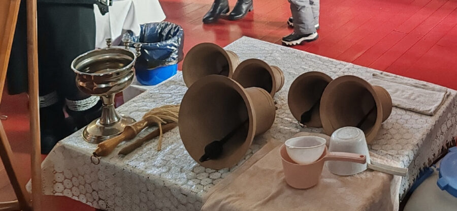 Освятили колокола для звонницы Климовского Покровского мужского монастыря