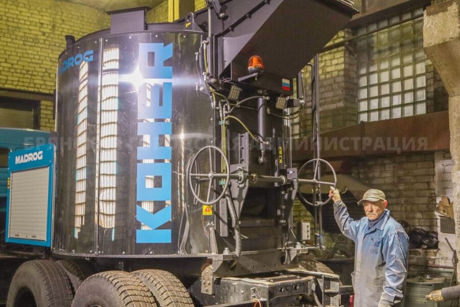 В Брянске для ремонта дорог используют «Кохер» и рециклеры