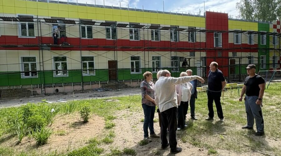 Ремонт детского сада «Ромашка» в Дубровском районе идет полным ходом
